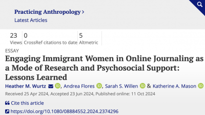 Engaging Immigrant Women in Online Journaling as a Mode of Research and Psychosocial Support: Lessons Learned